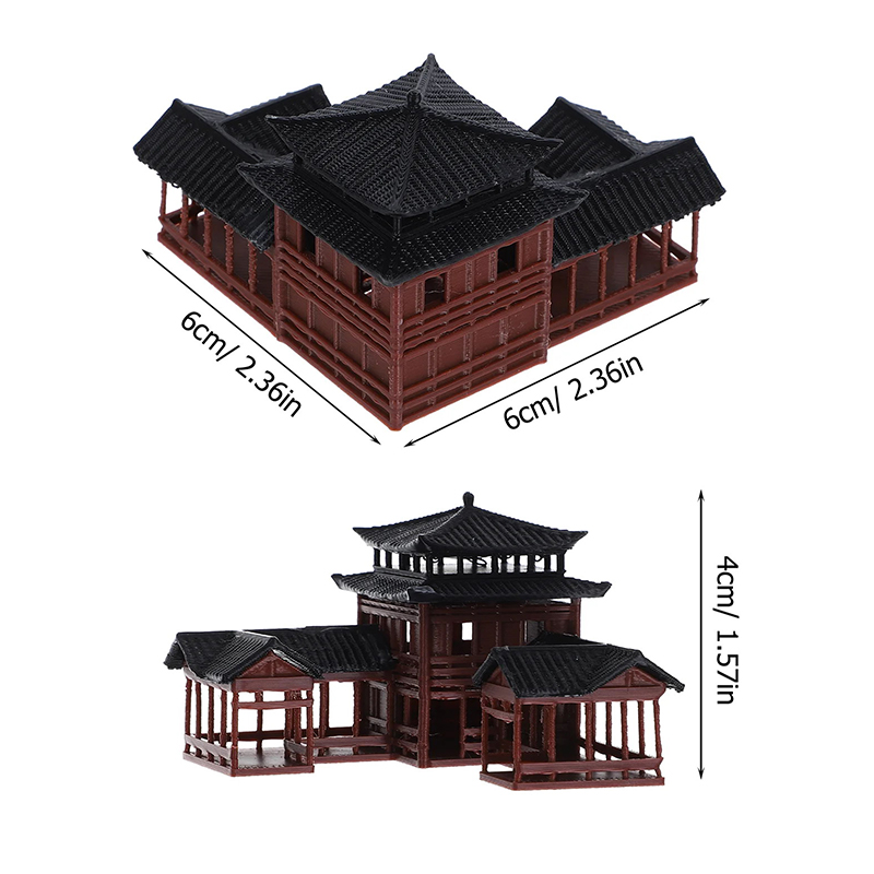 Bonsai Garden Miniature - Modelo de Edificio Antiguo en Miniatura,