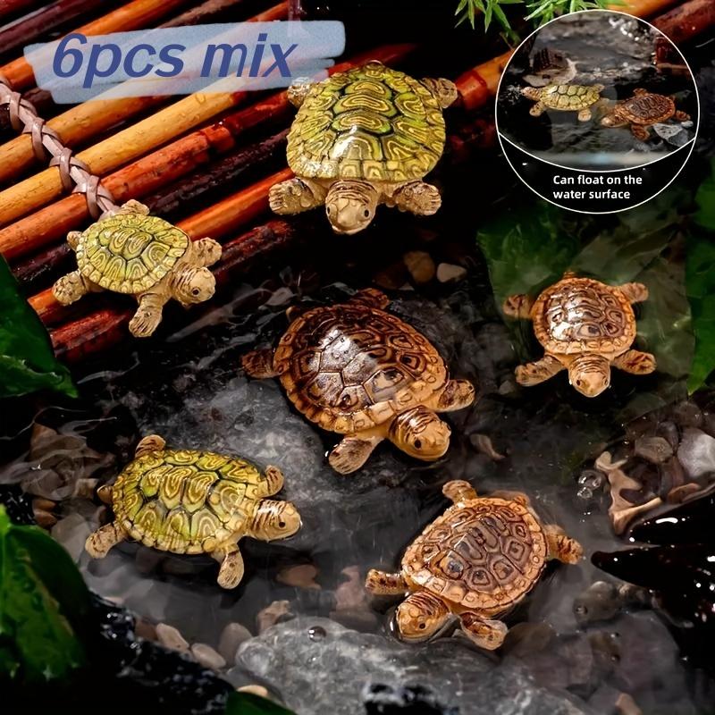 Bonsai Garden Miniature - 6 Mini Estatuas de Tortuga para