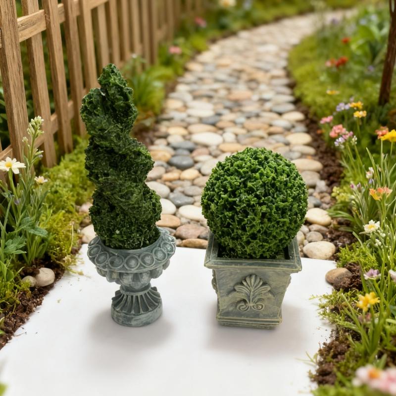 Bonsai Garden House - 1 unidad de planta verde simulada