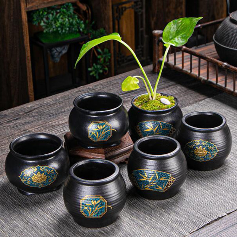 Bonsai Garden Art - Maceta de Cerámica Estilo Chino, Florero