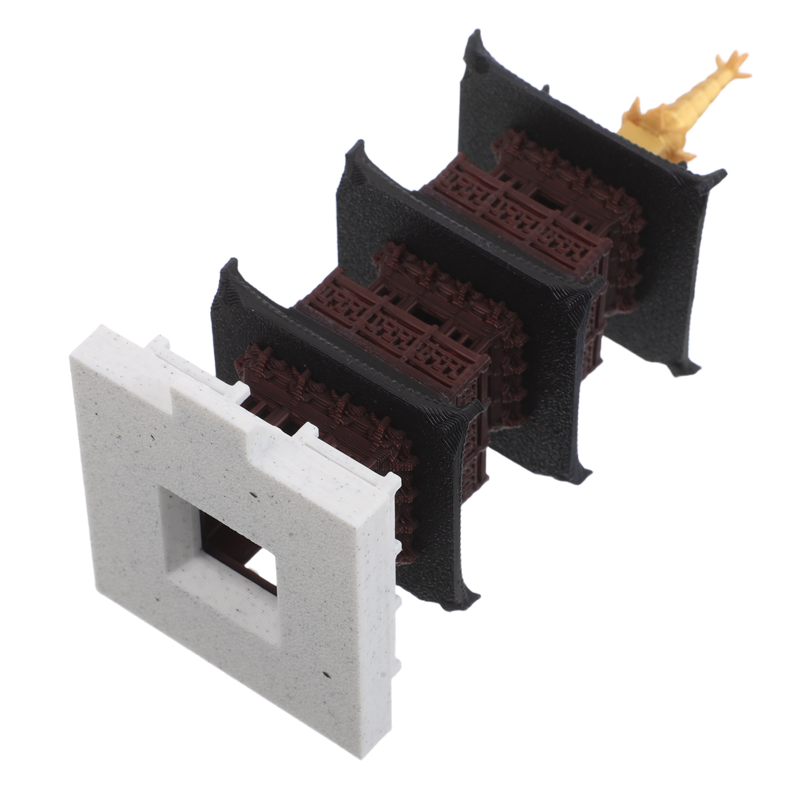 Bonsai Garden Set Up - Escultura de Pagoda China en Miniatura,