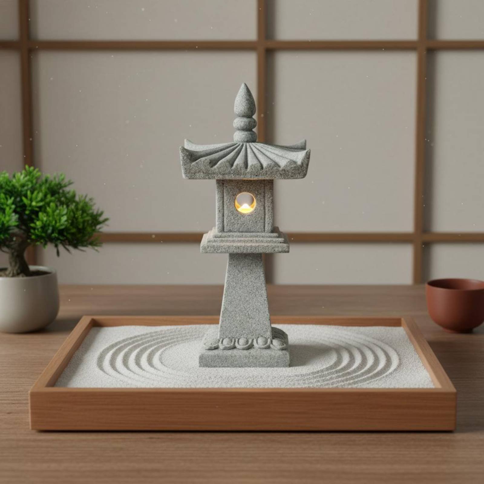 Farol de Piedra en Miniatura c - Bonsai Garden Miniature reseña y precio