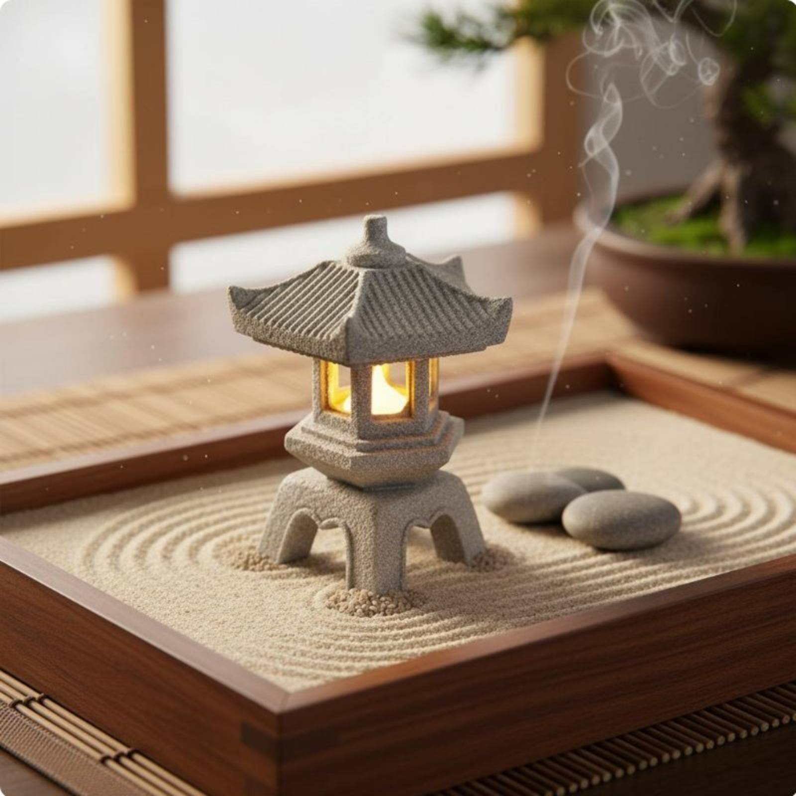 Farol de Piedra en Miniatura c - Bonsai Garden Miniature reseña y precio