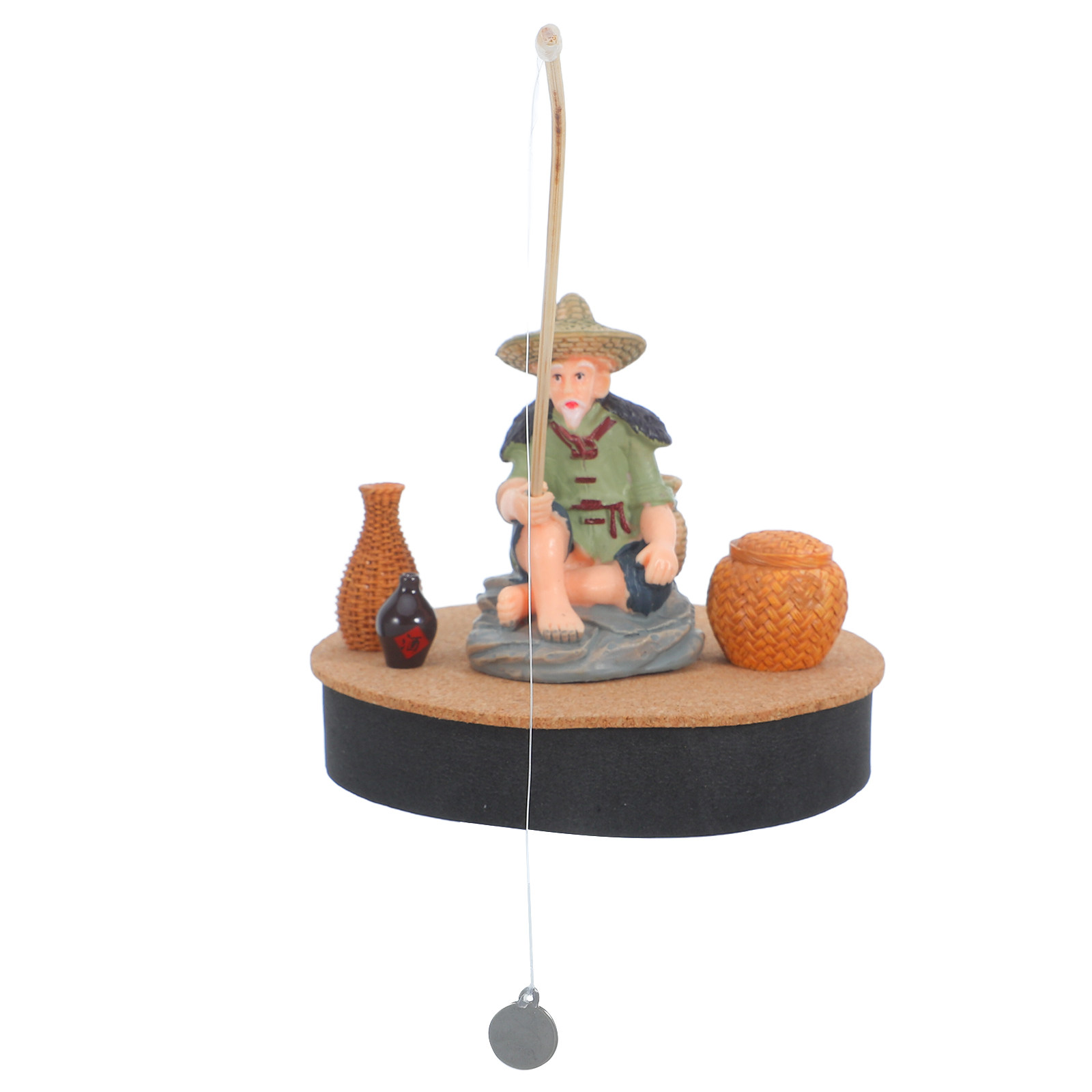 Estatua de Pescador Asiático F - Bonsai Tree Zen Garden reseña y precio