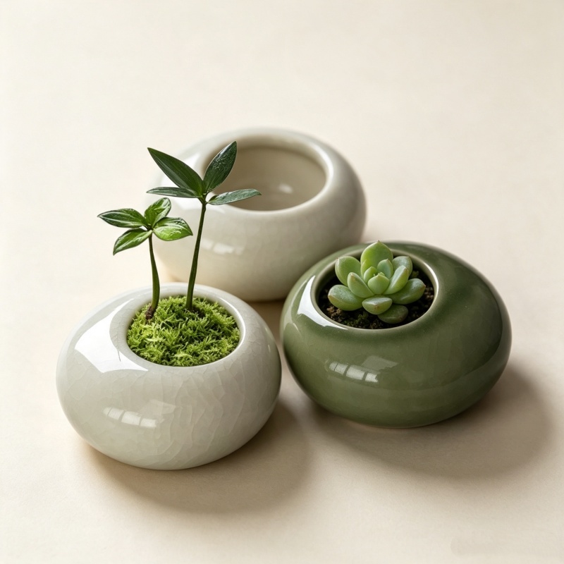 Mini Maceta con Efecto de Grie - Bonsai Garden Art reseña y precio