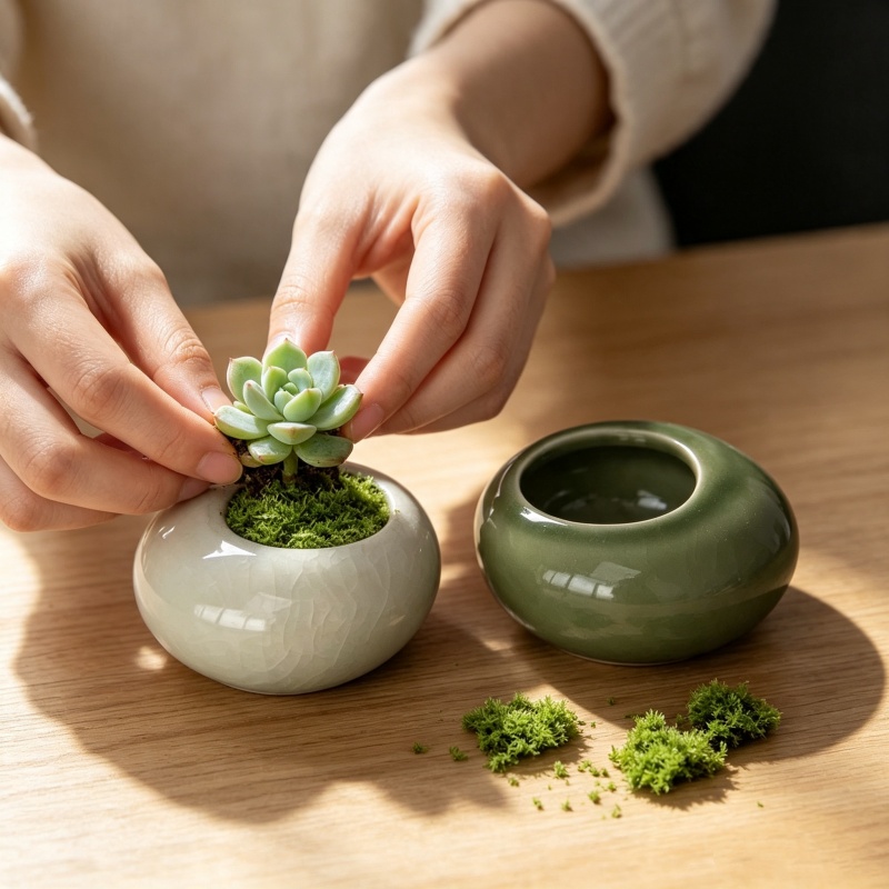 Mini Maceta con Efecto de Grie - Bonsai Garden Art reseña y precio