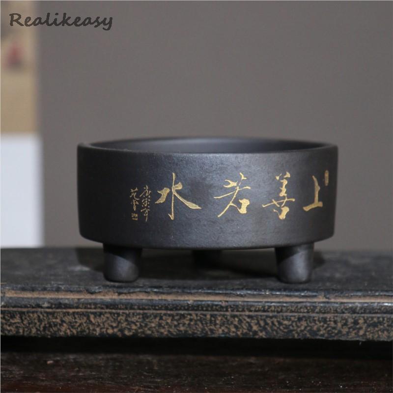 Yixing maceta de barro púrpura - Bonsai Tree Zen Garden reseña y precio