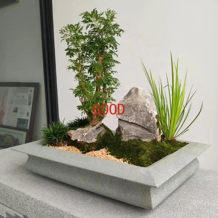Mesa de té china de piedra azu - Bonsai Garden Art reseña y precio