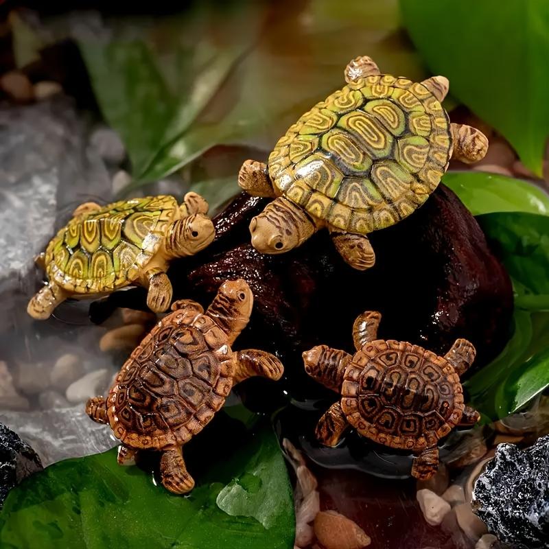 6 Mini Estatuas de Tortuga par - Bonsai Garden Miniature reseña y precio