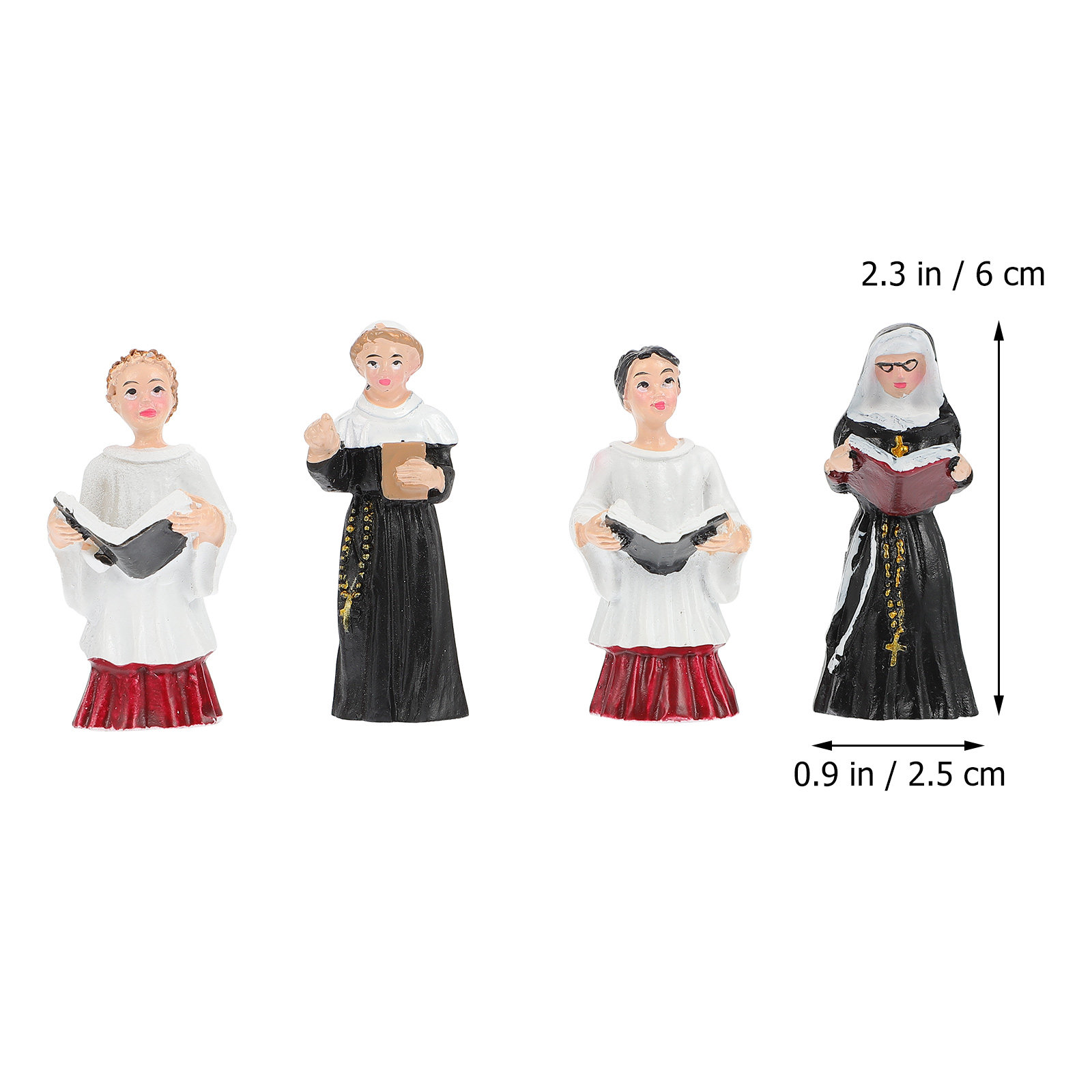 4 Estatuas de Resina de Monjas - Bonsai Garden Art reseña y precio