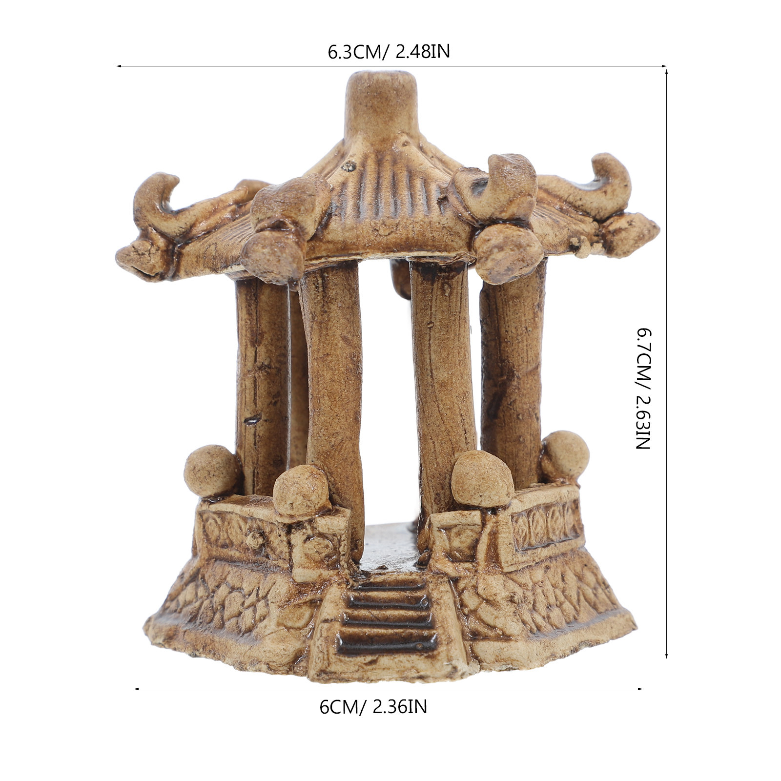 Pagoda Hexagonal de Cerámica e - Bonsai Garden Miniature reseña y precio