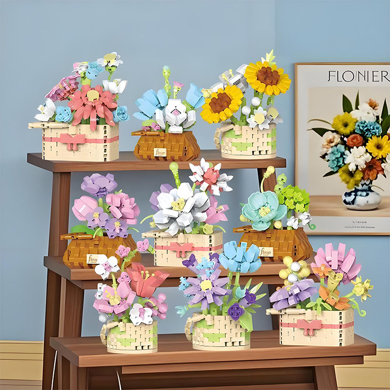 DIY maceta Rosa girasol planta - Bonsai Garden Lego Set reseña y precio