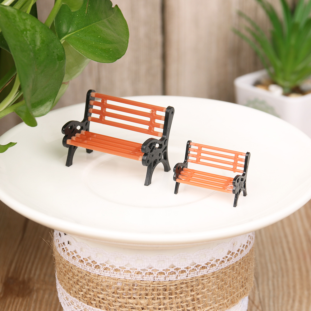 Taburetes de banco en miniatur - Bonsai Garden House reseña y precio